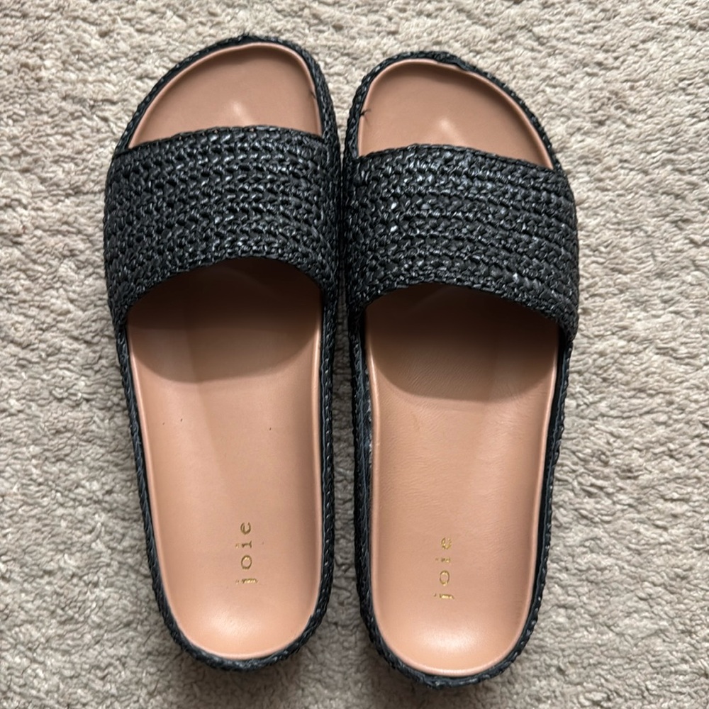 Joie Camden black flat sandals size 8.5M
